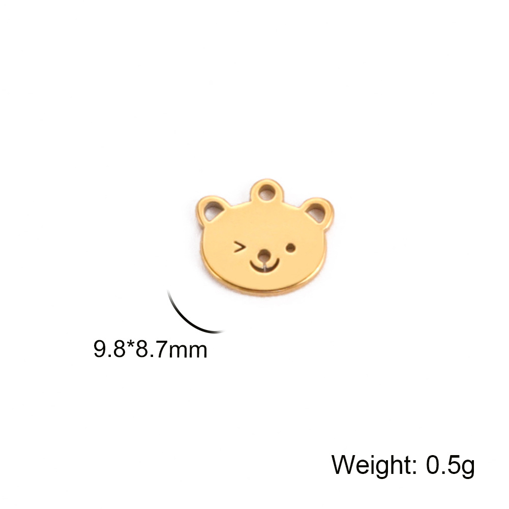4:Bear Head - Gold