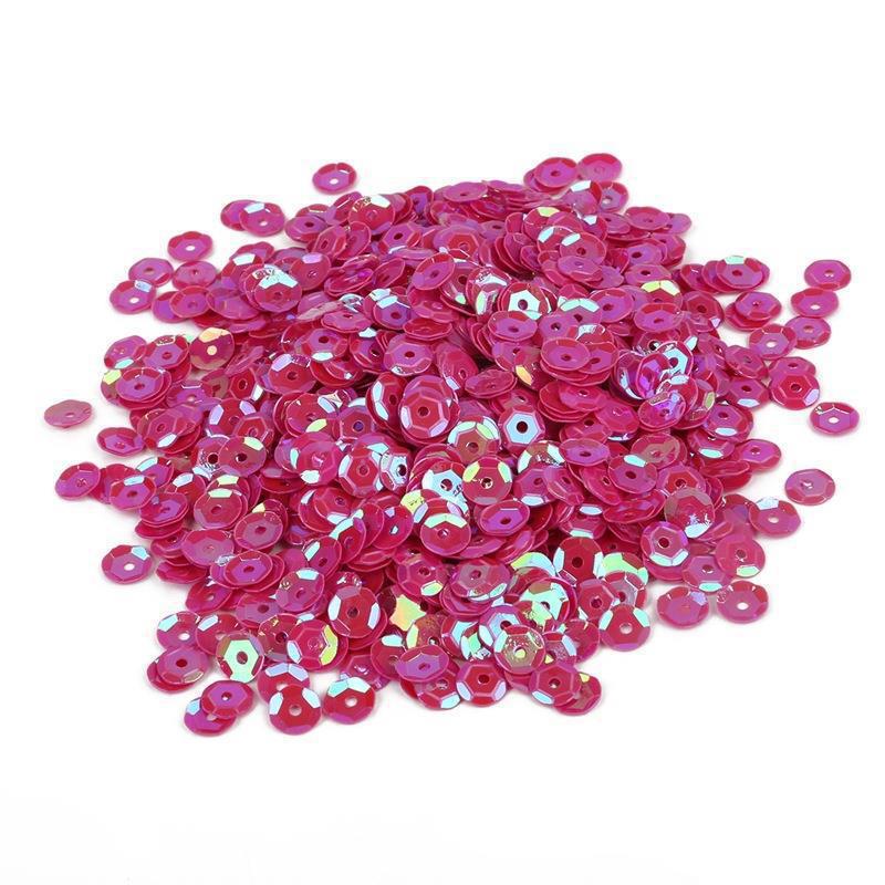 Color plated glitter bright red
