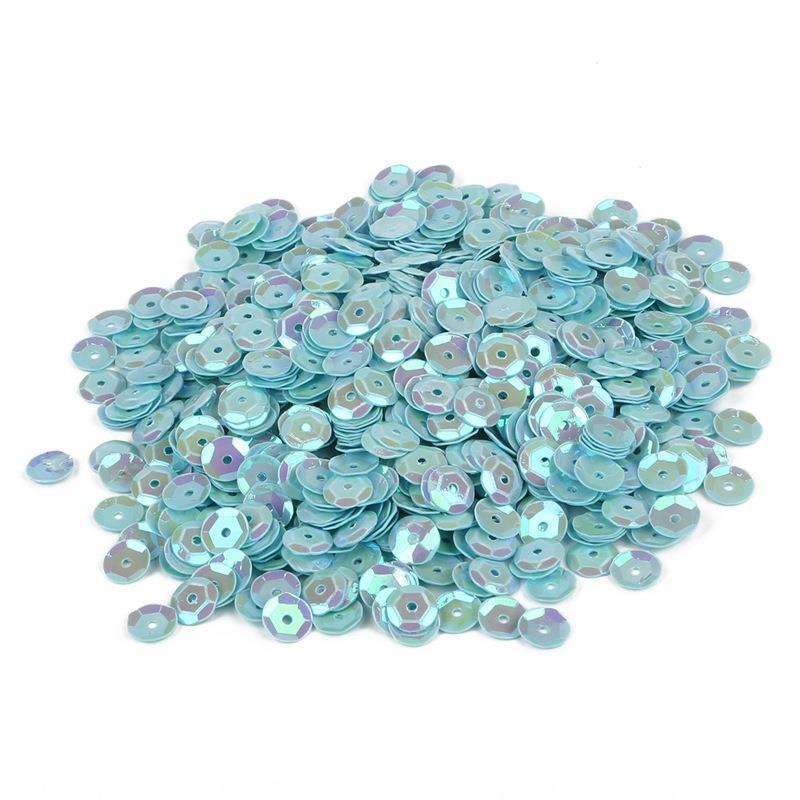 8:Color plated glitter lake blue