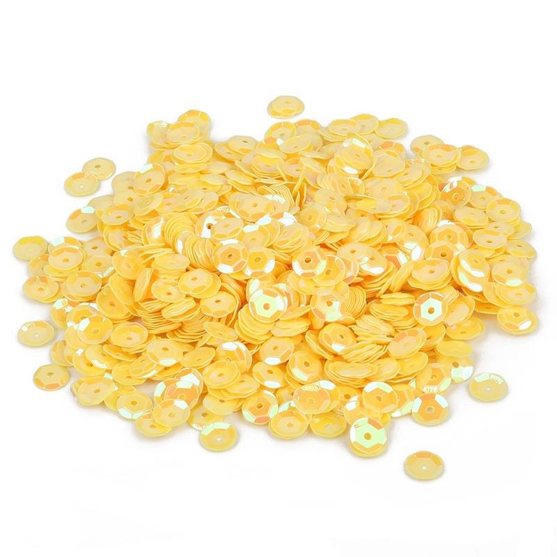 Color plated glitter yellow