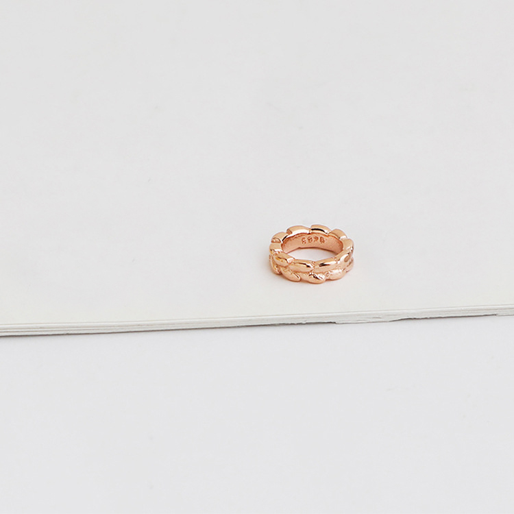 rose gold color plated 4.8x1.3mm