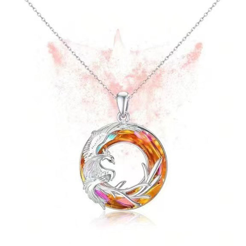 Silver topaz necklace -46.5x5cm