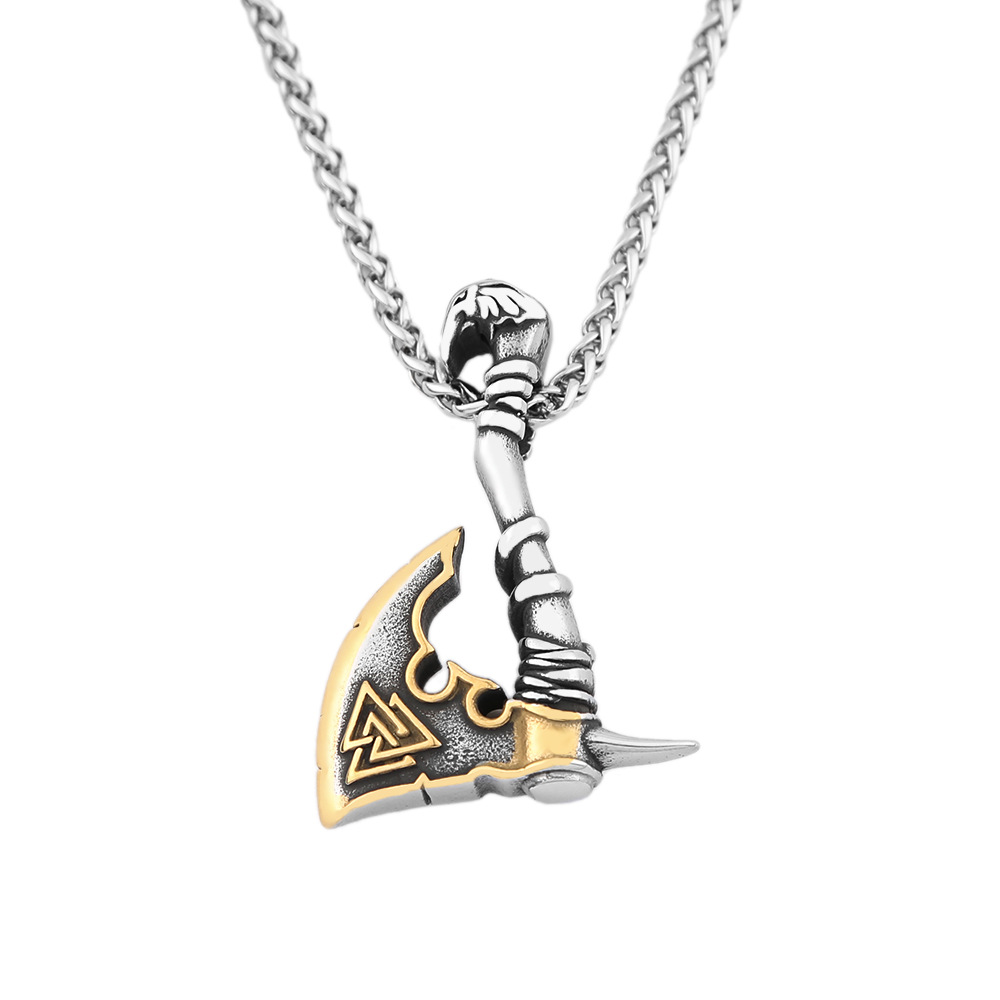 Gold pendant + keel chain --60cm