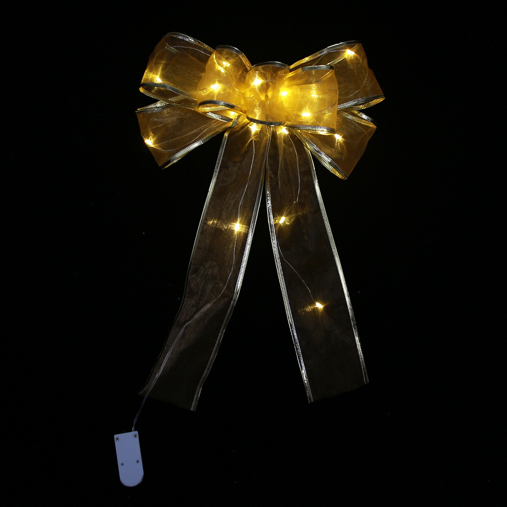 Gold bow   warm light