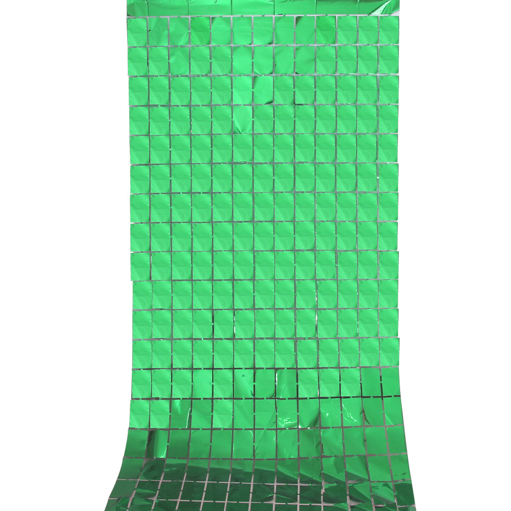 1*2 m green block door curtain