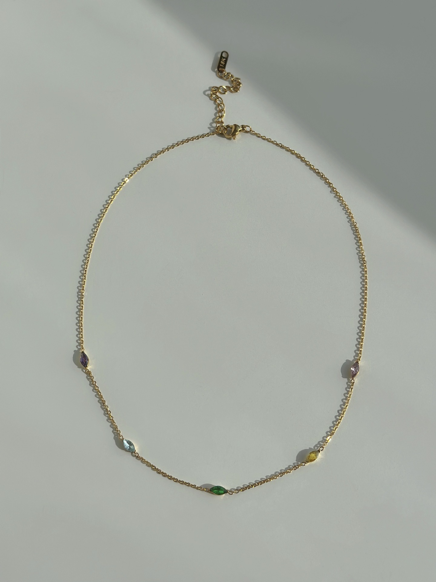 1:41x5cm necklace color zirconium
