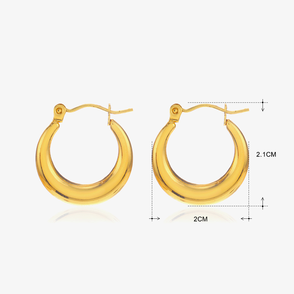 2:Thin round earrings