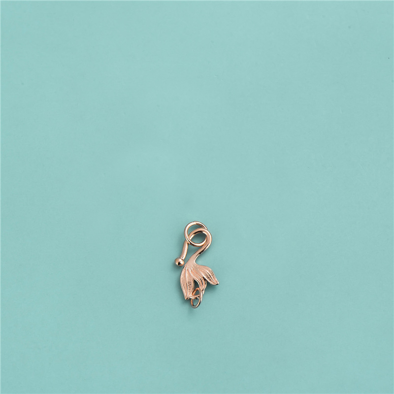 rose gold color plated 6x11.3mm