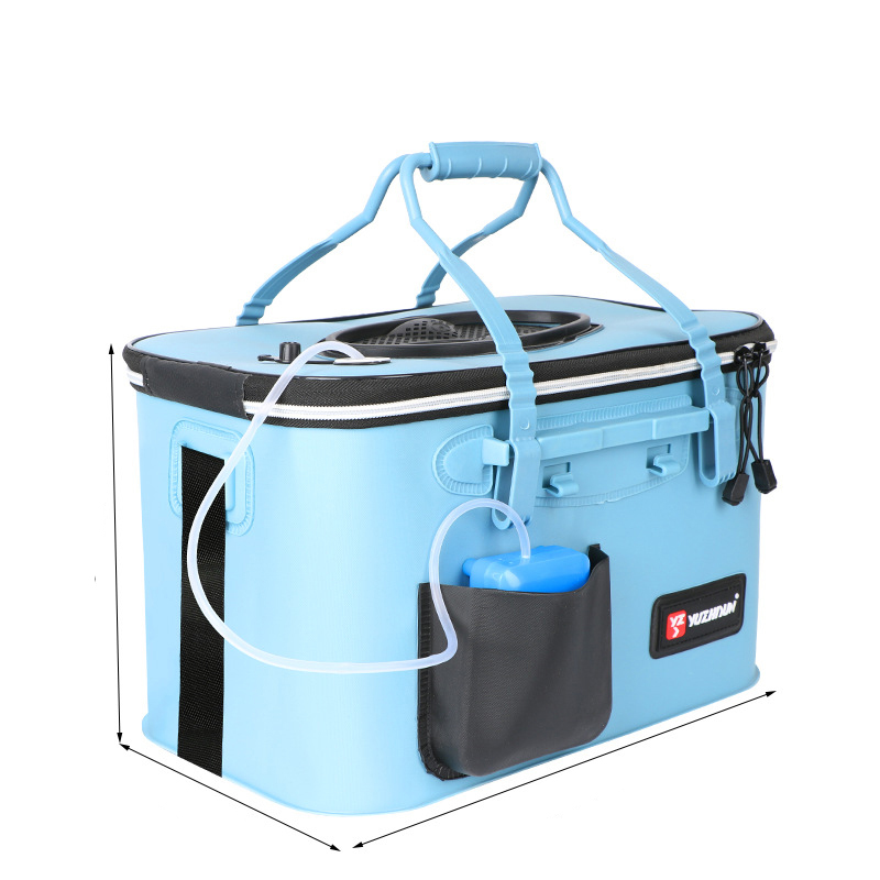 2  fishing bucket with air pump