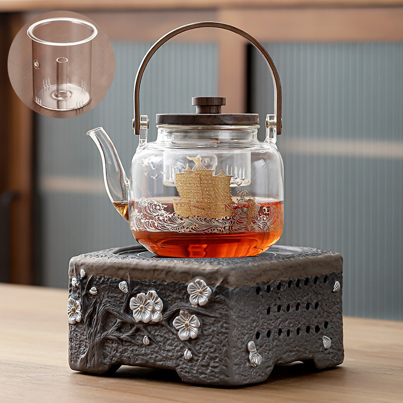 Meihua square electric ceramic furnace   smooth sailing teapot