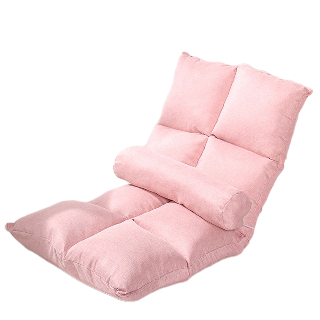 8 plaid linen cherry blossom powder ( send waist pillow )