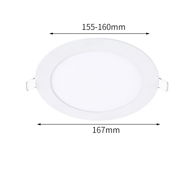 12W round surface with 167mm opening 155-160mm