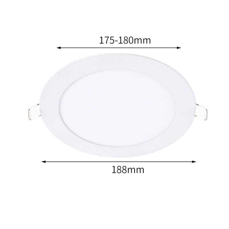 15W round surface with 190mm opening 175-180mm