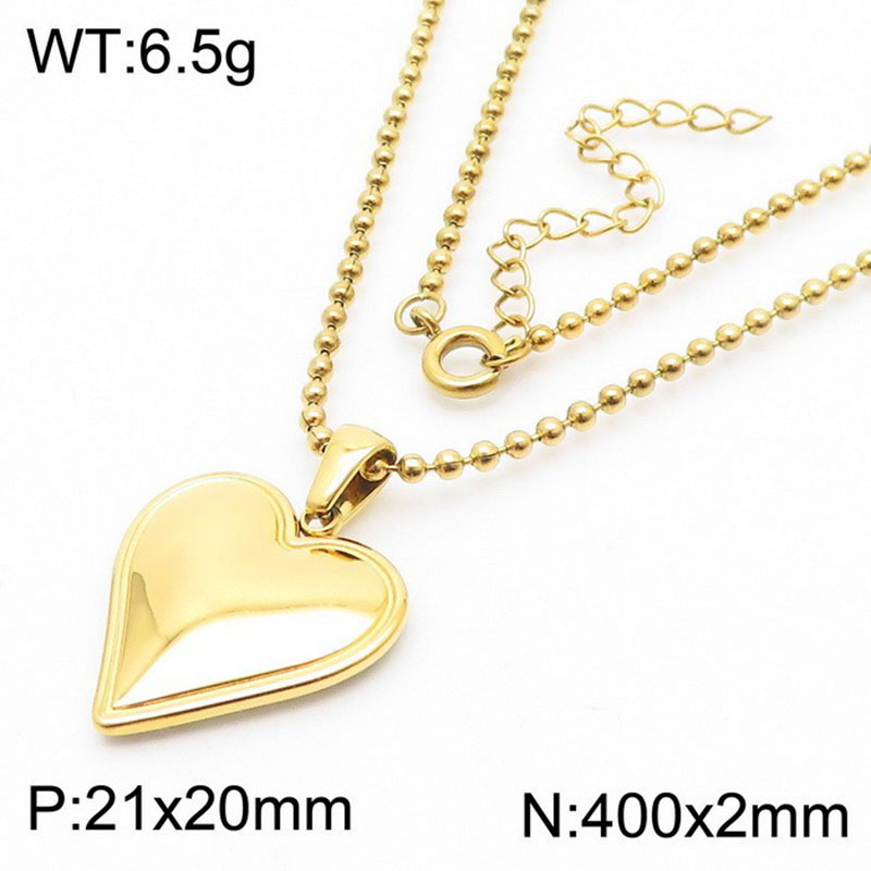 12:Steel necklace KN250826-KFC