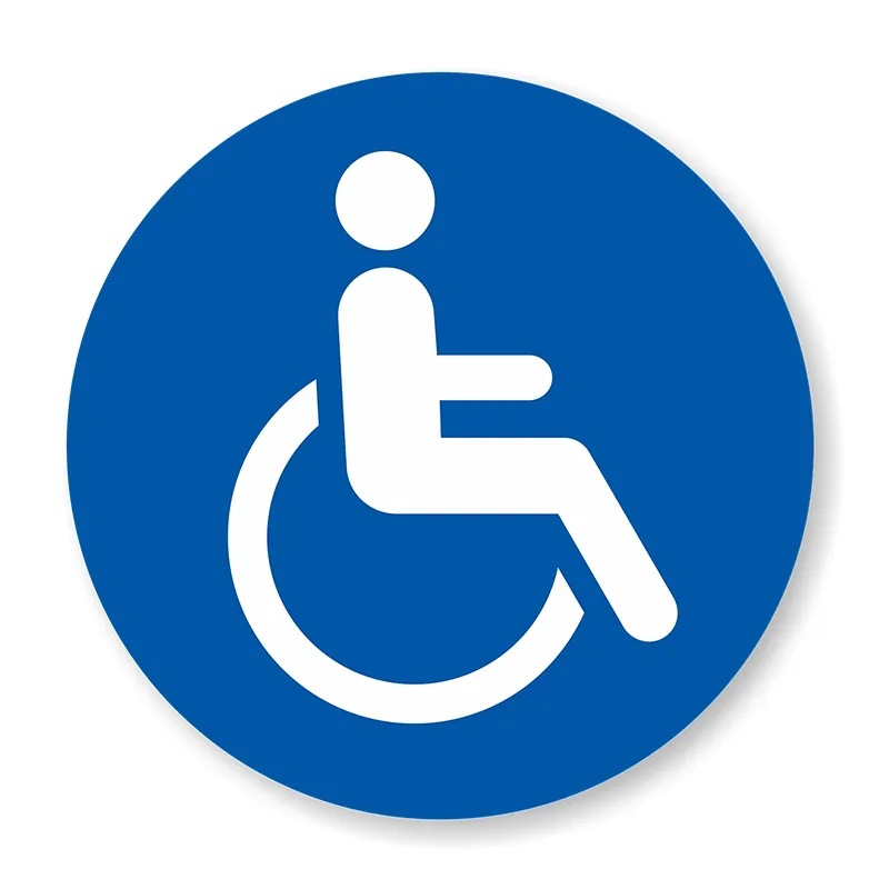 Round wheelchair (to the right)