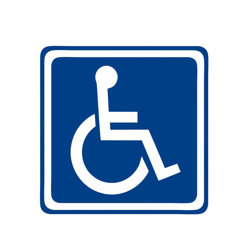 Square wheelchair (to the right)