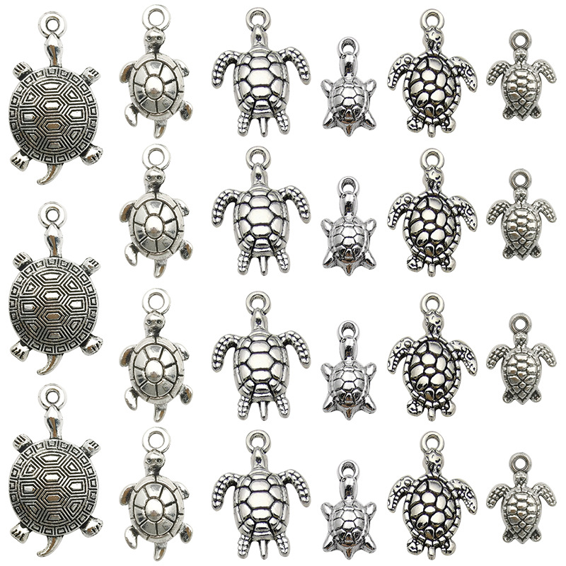 Mix 18 turtle pendants -SN123