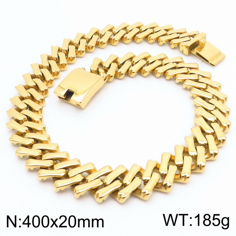 Gold necklace 40cmKN282965-KJX