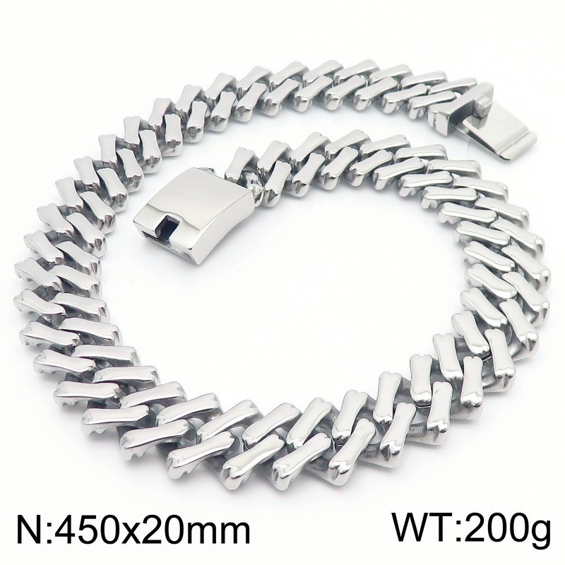 4:Steel necklace 45cmKN282964-KJX