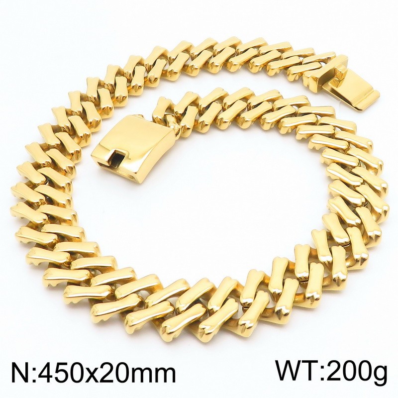 Gold necklace 45cmKN282966-KJX