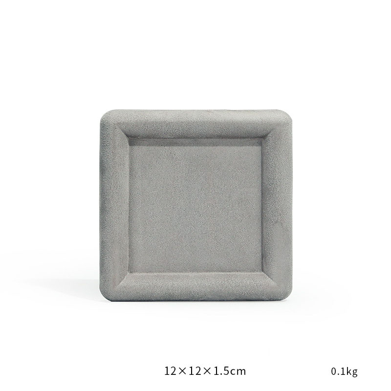29- Gray square empty disk small 12×12×1.5cm siz