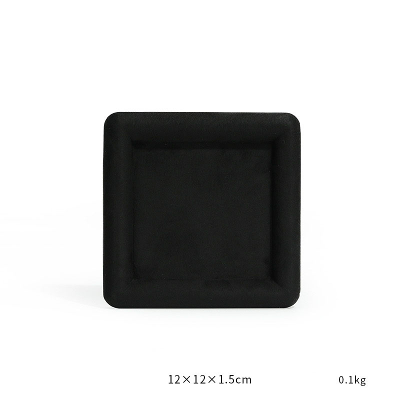 11-Black square empty disk small 12×12×1.5cm siz