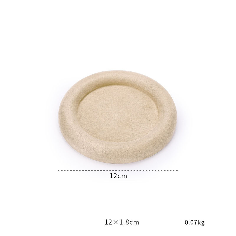 The size of 31-Khaki fleece skin round empty disk