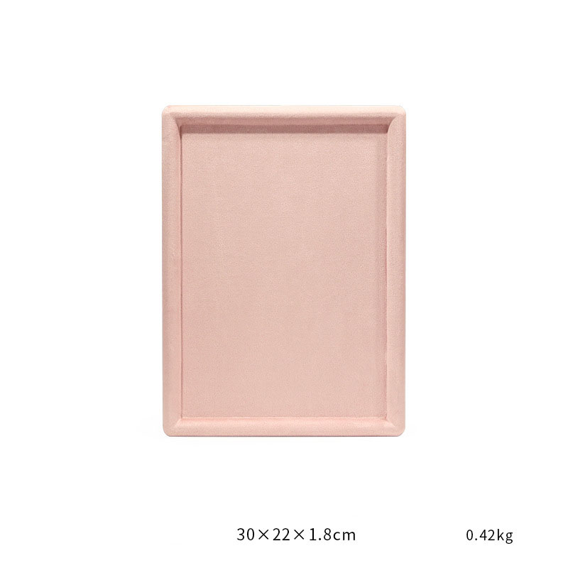 09-Pink rectangular empty disk 30x22x1.8cm size as