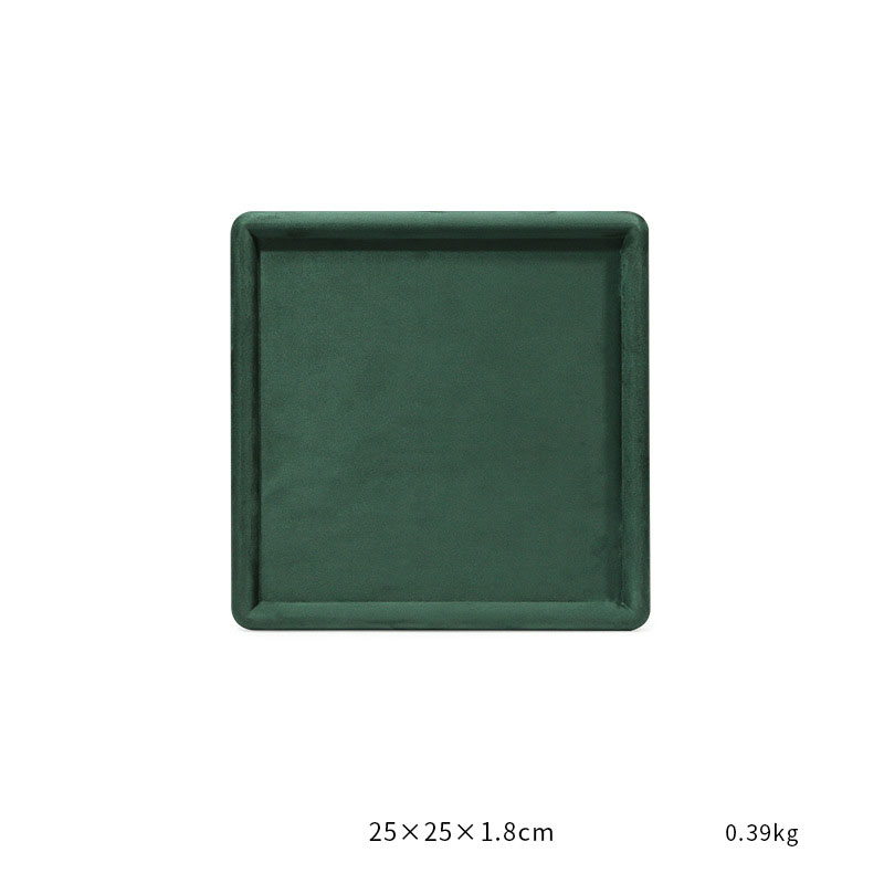 53-green square empty disk 25x25x1.8cm size as sho