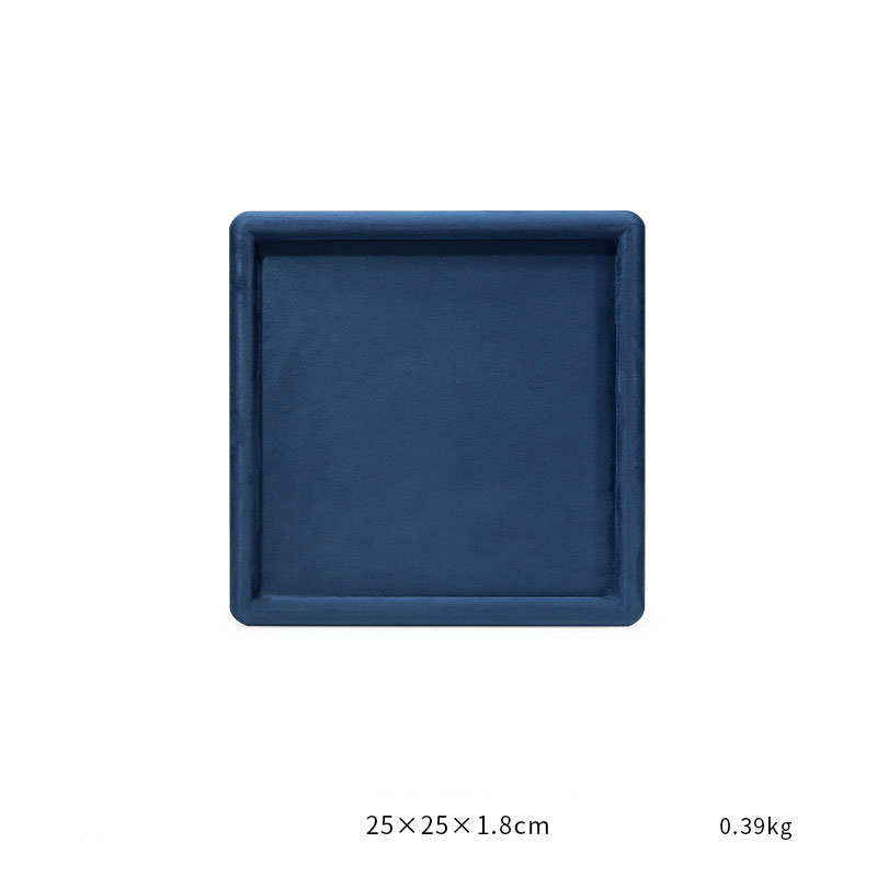 04-Blue square empty disk 25x25x1.8cm size as show