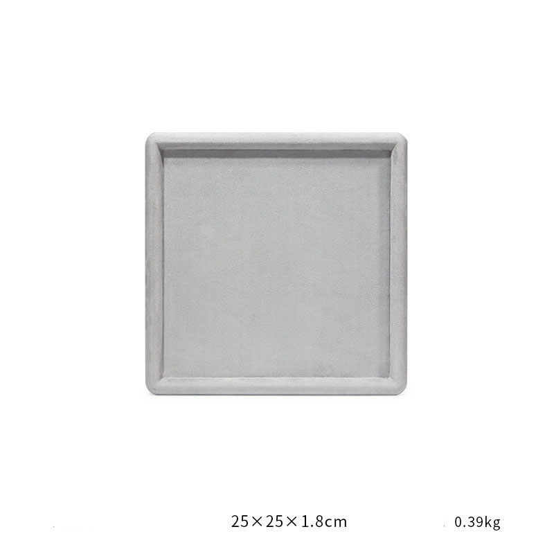 10-gray square empty disk 25x25x1.8cm size as shown