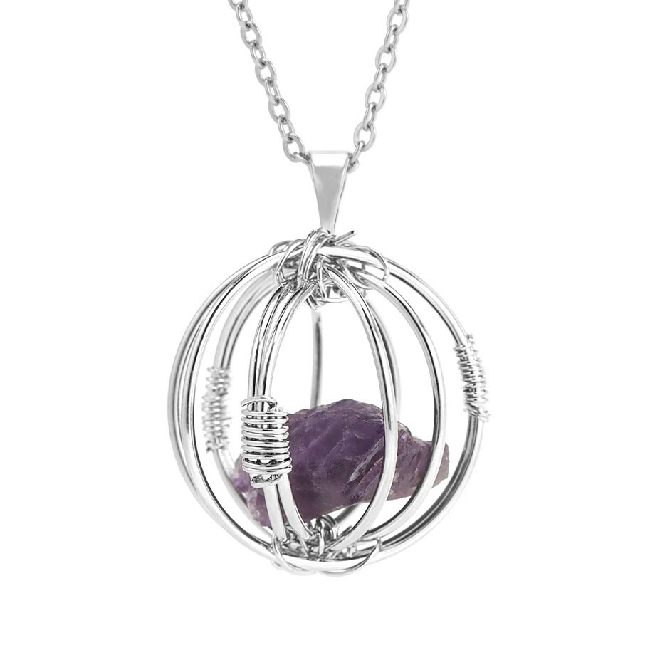 Amethyst-Silver-Color-Chain