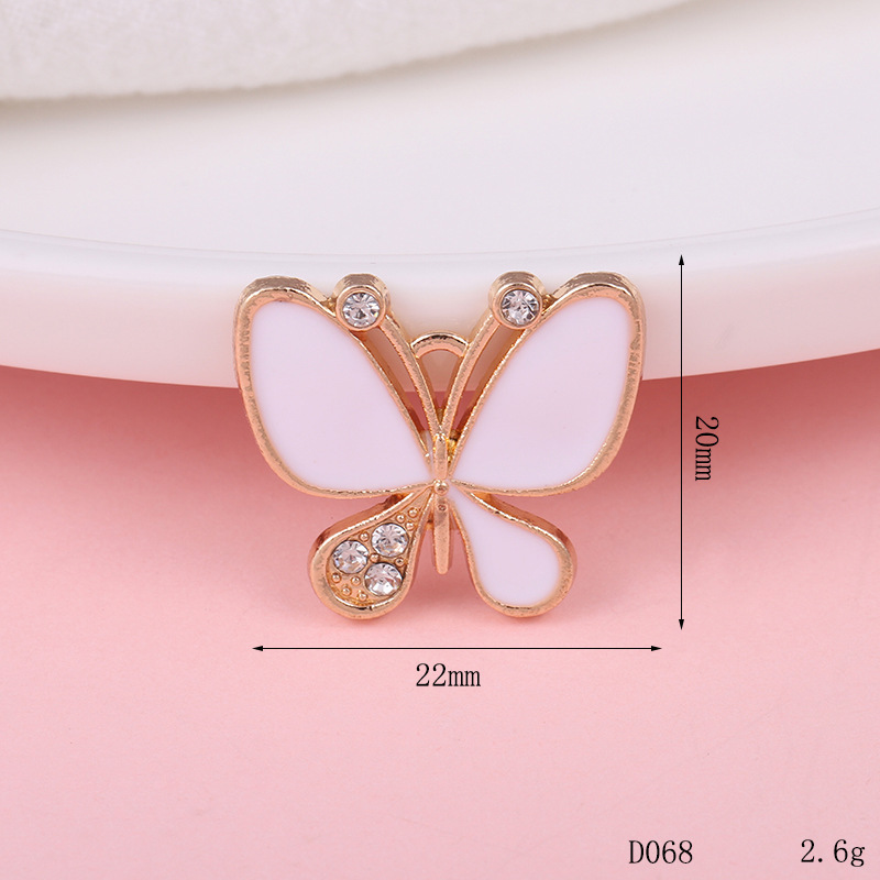 D068 Drop Butterfly (White)