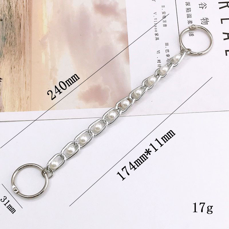 1:K1584 Pearl Chain Silver (large buckle)