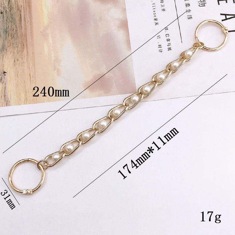 2:K1585 Pearl chain Gold (large buckle)