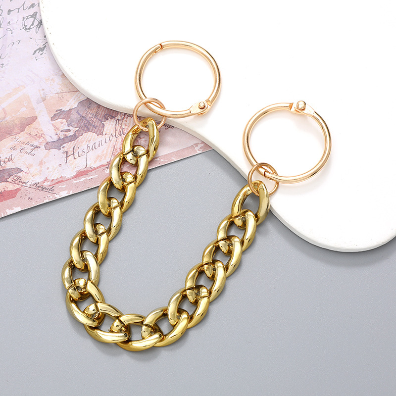 K1158 acrylic gold chain