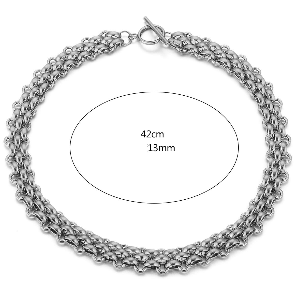 3:Smooth Necklace - Steel Colour