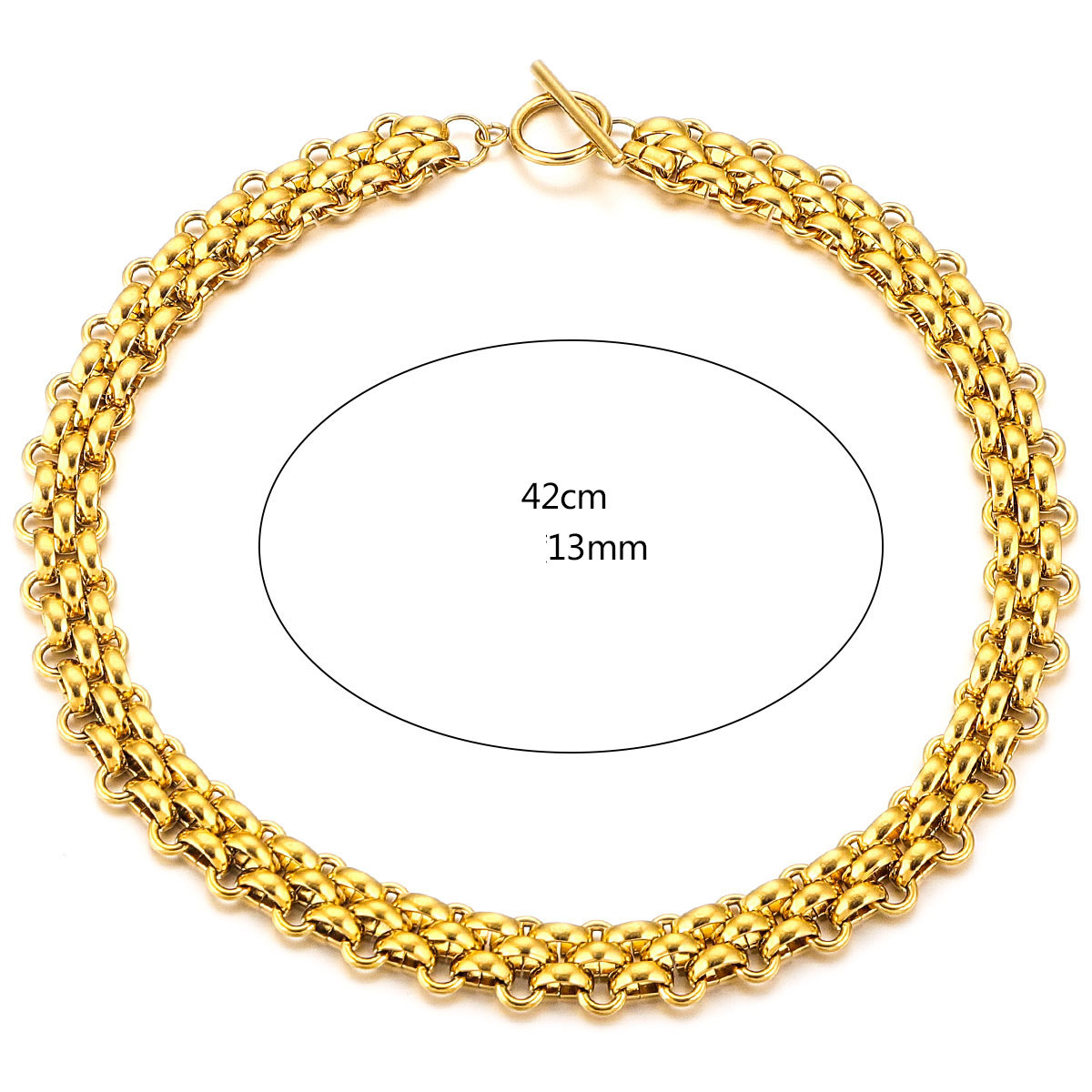 7:Glossy Necklace - Gold
