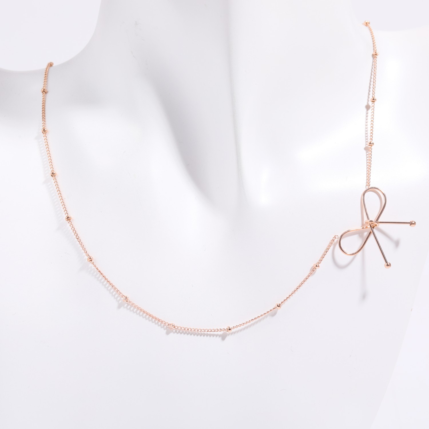 3:Rose gold necklace 35x5cm