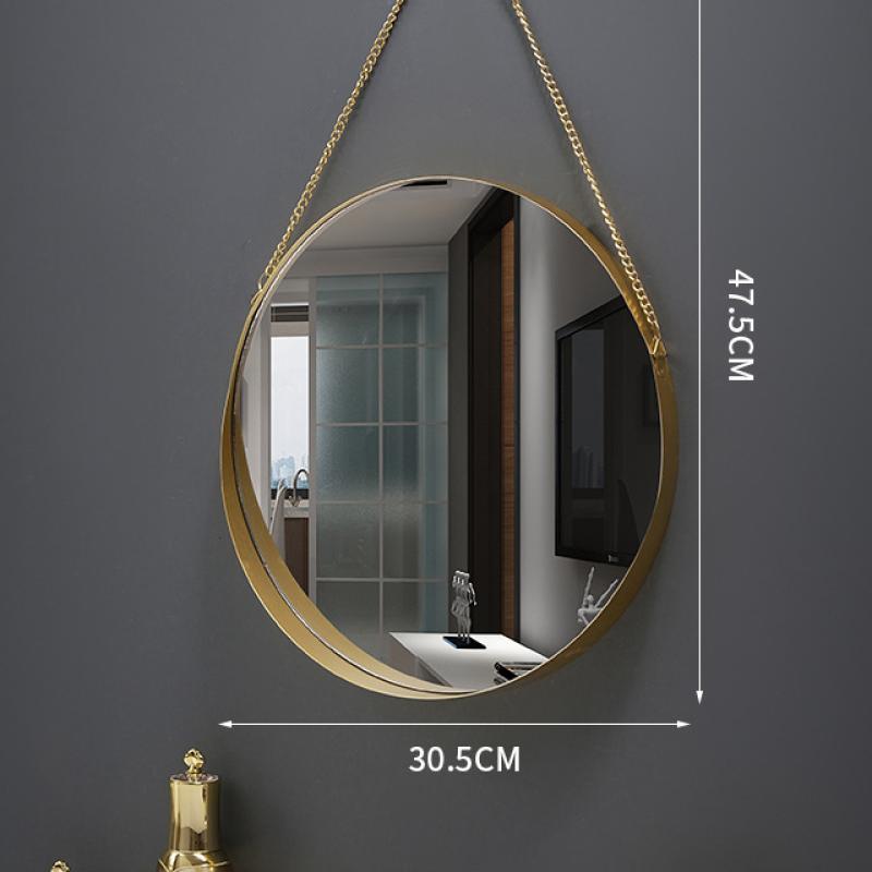 Chain round mirror - large size