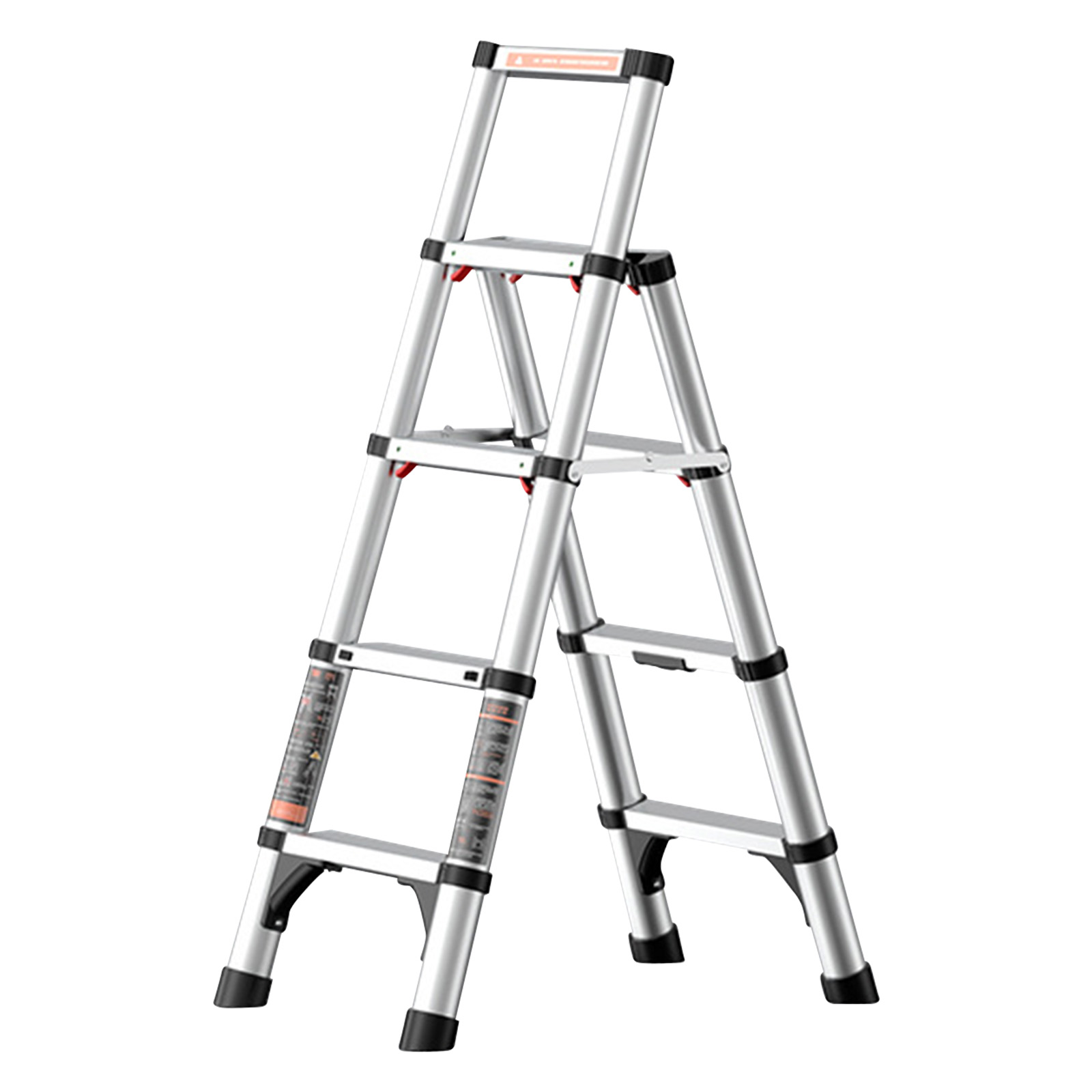 Silver four-step ladder