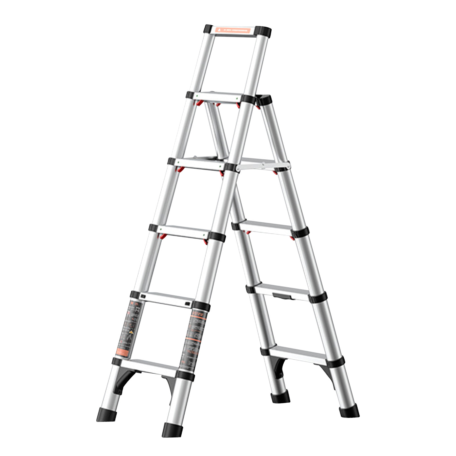 Silver five-step ladder