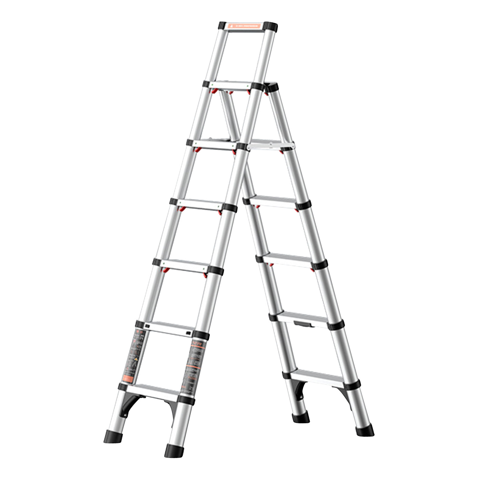 Silver six-step ladder