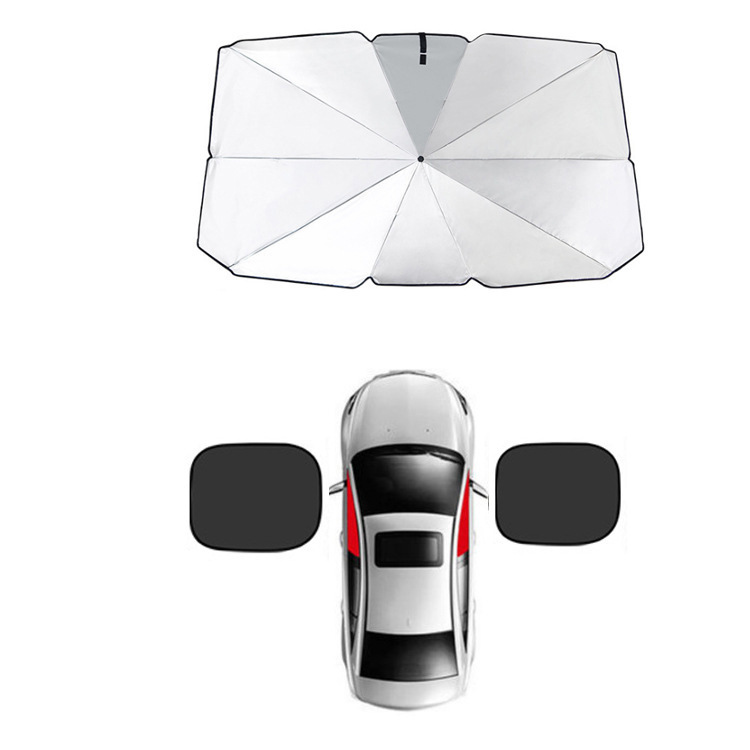 Titanium silver sunshade [case]   side window mesh [front and rear general assembly]