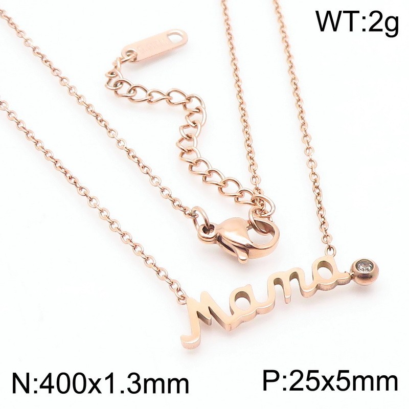 3:Rose gold necklace