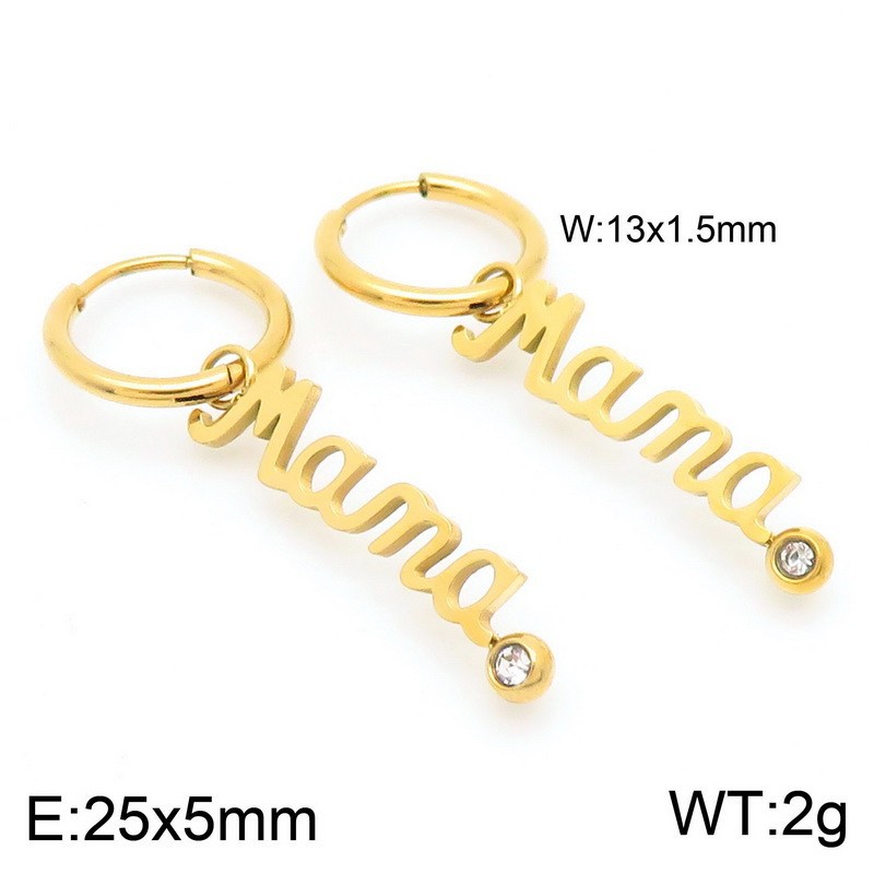4:Gold earrings