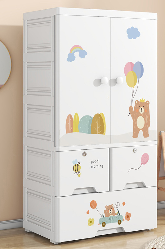Balloon Bear: 3 floors (double doors, 2 drawers)