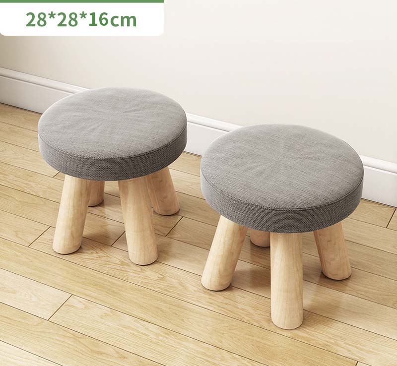 Light grey - Round stool