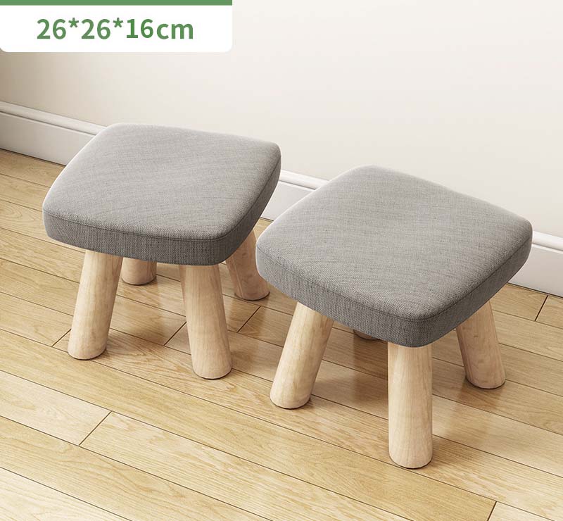 Light grey - Square stool