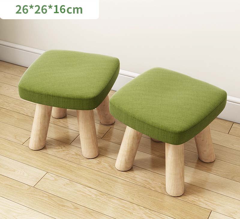 Grass green - square stool